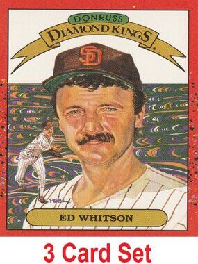Ed Whitson Baseball Card Collection